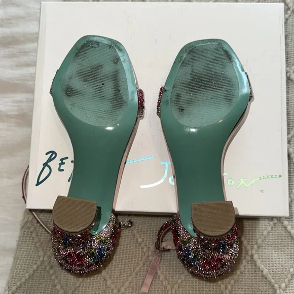 Betsey Johnson Heels 8.5 SB-DANI FLORAL MULTI - Picture 6 of 10